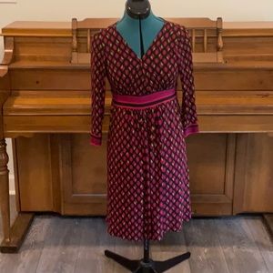 Women’s London Times Print Dress Size 8p